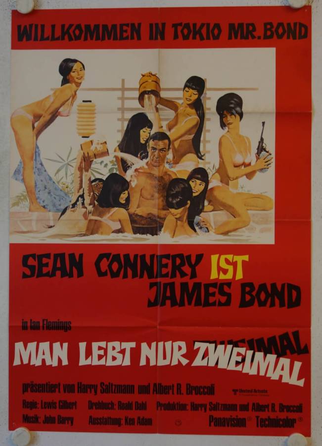 James Bond 007: Man lebt nur zweimal originales deutsches Filmplakat (R72)